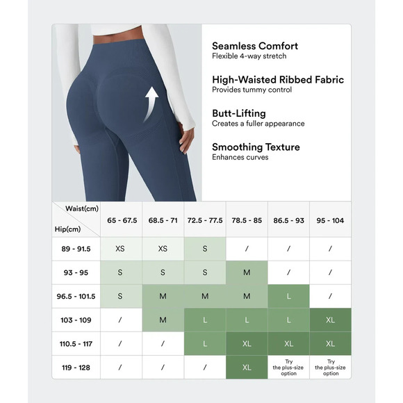 NWOT SeamlessFlow HighWaisted TummyControl 7/8 ButtLifting Yoga Leggings - Small - Picture 3 of 5